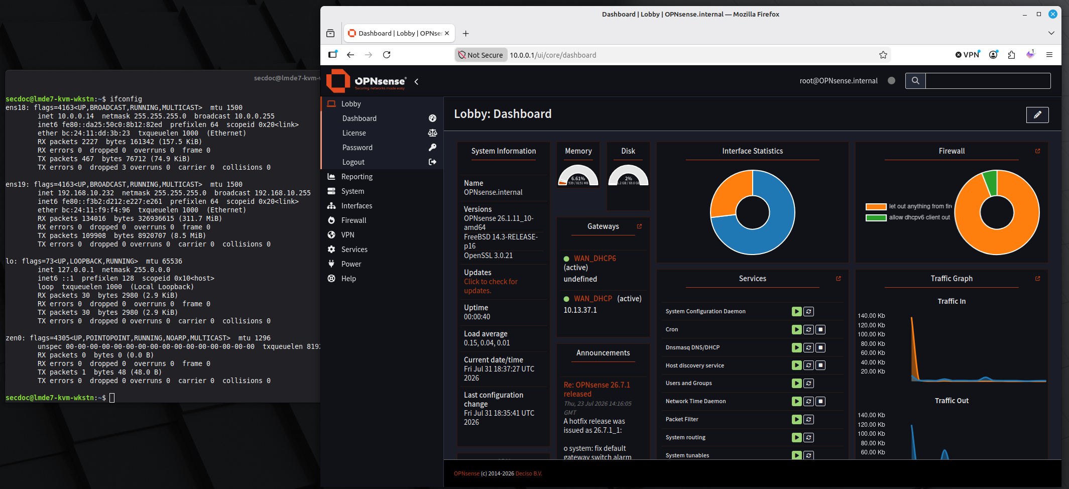 OPNsense no Homelab Proxmox: 9 ajustes que faço em todo firewall